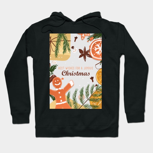 Best wishes Merry Christmas Hoodie by enchantedrealm